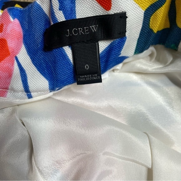 J. Crew Pintucked Midi Skirt Morning Floral 0 - Picture 5 of 5
